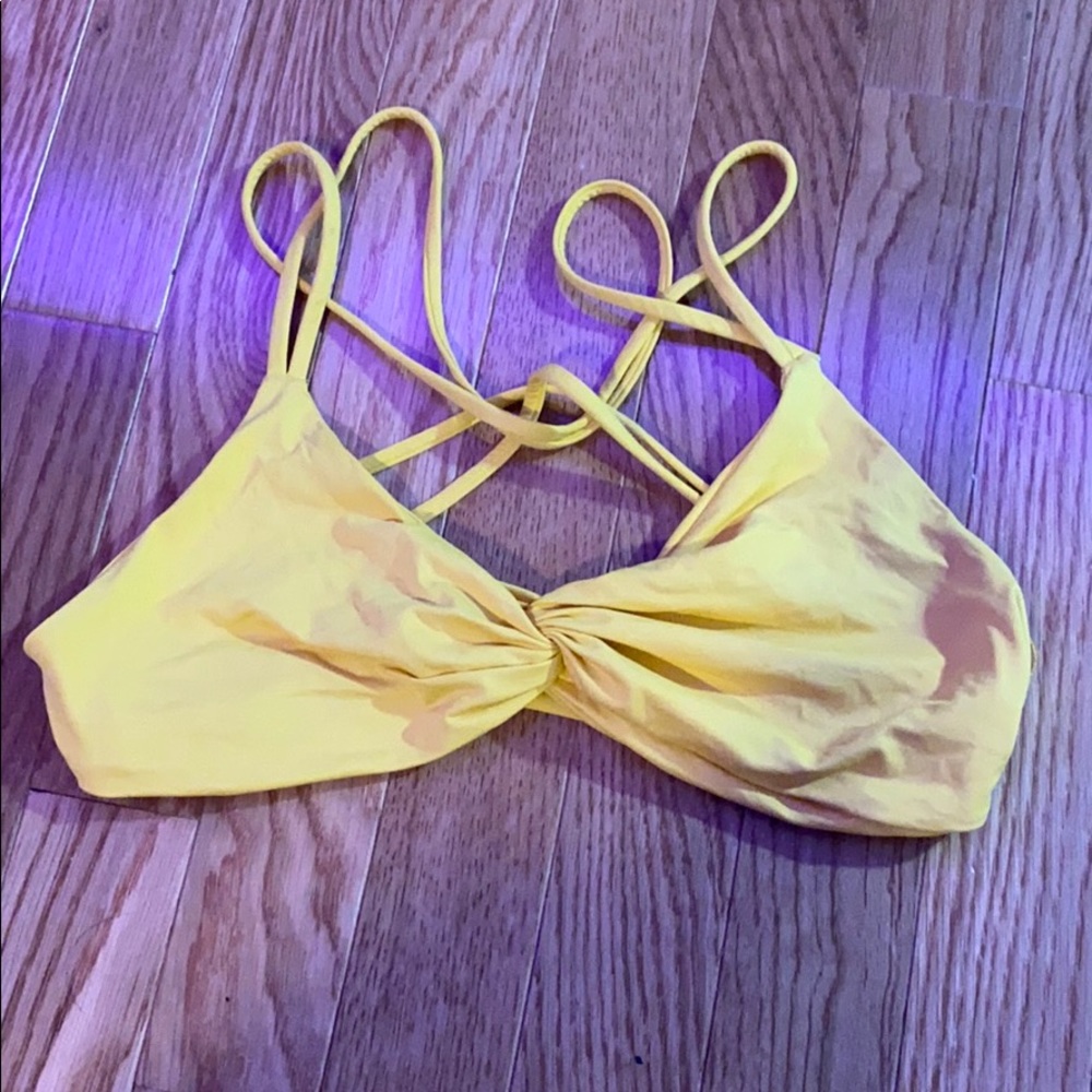 Yellow L Space Bikini top